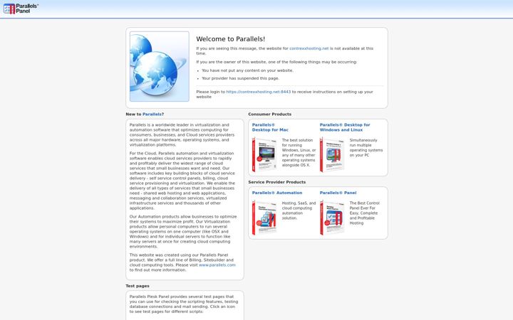 Screenshot of contrexxhosting.net