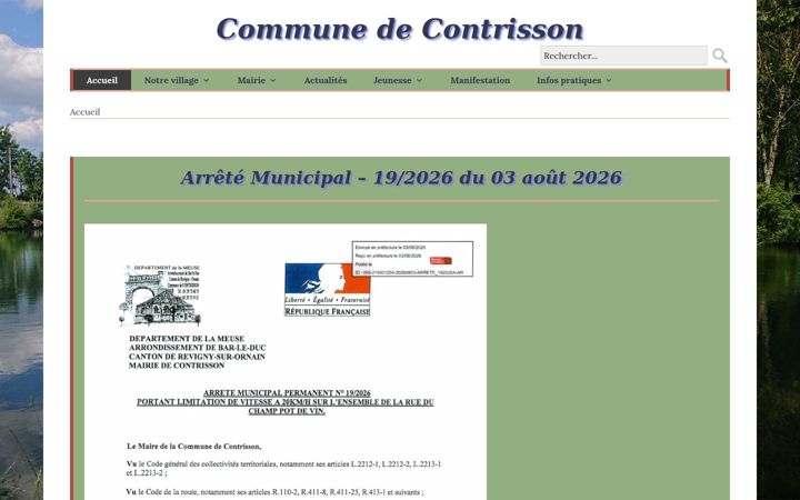 Snimka zaslona za contrisson.fr