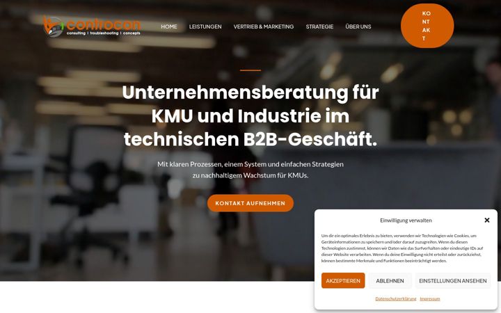 Screenshot of controcon.ch