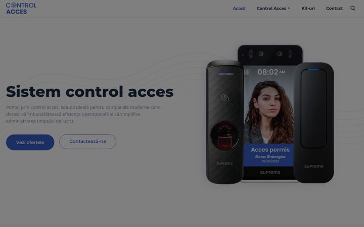 Ekrānuzņēmums no control-acces.ro