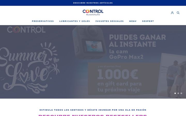 Posnetek zaslona control.es