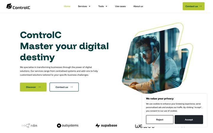 Екранна снимка на controlc.io