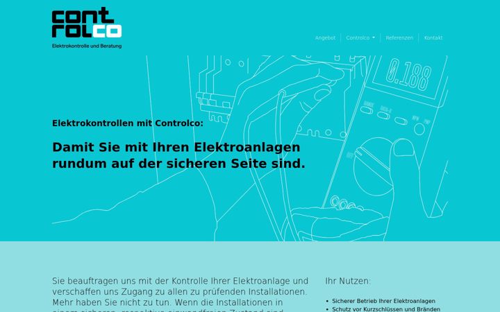 Screenshot of controlco.ch