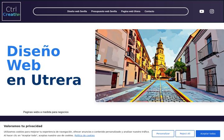 Posnetek zaslona controlcreativo.es