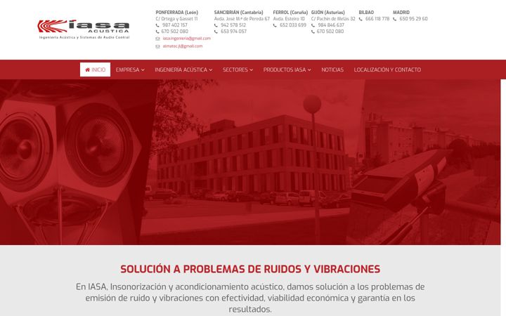 Posnetek zaslona controldelruido.es