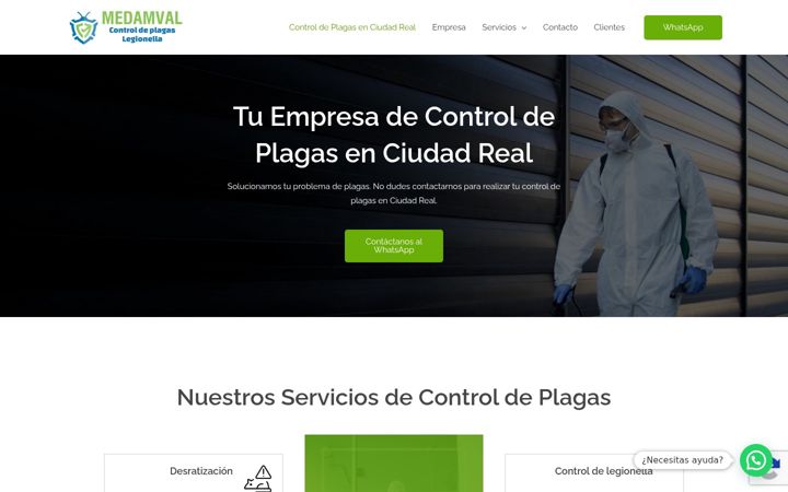 Screenshot of controldeplagasenciudadreal.es