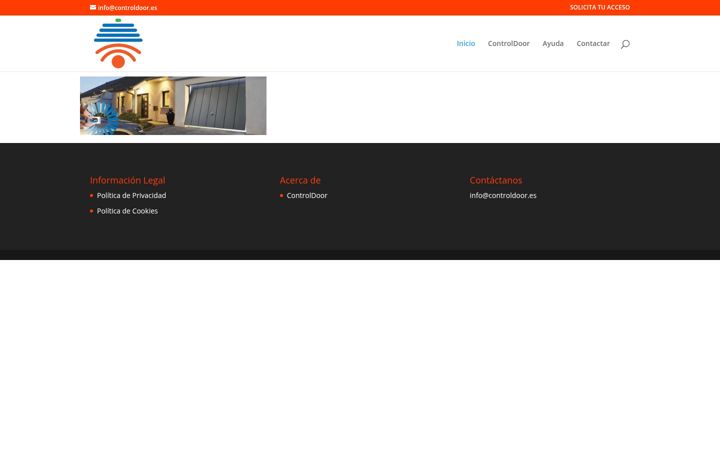 Screenshot of controldoor.es