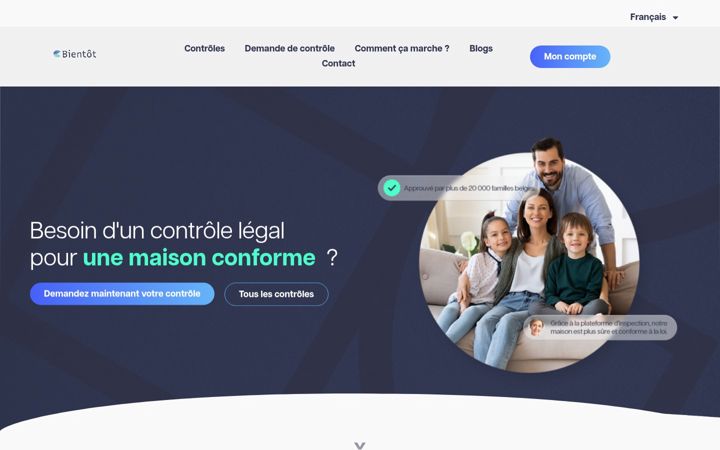 Screenshot of controle-electrique.be