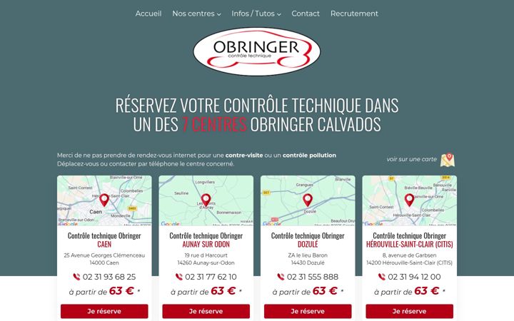 Snimka zaslona za controle-obringer.fr