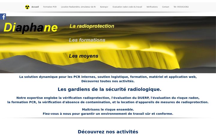 Snimka zaslona za controle-radioprotection.fr