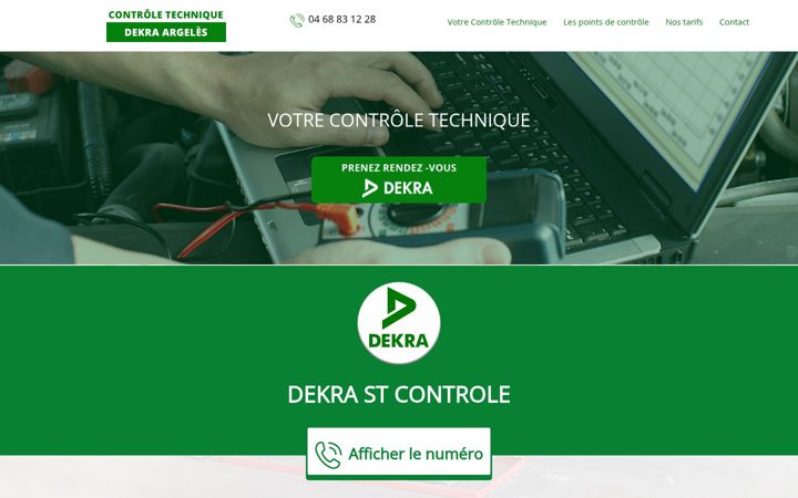 Snimka zaslona za controletechnique-argeles.fr