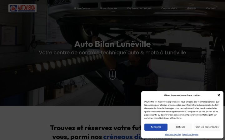 Screenshot of controletechniqueluneville.fr