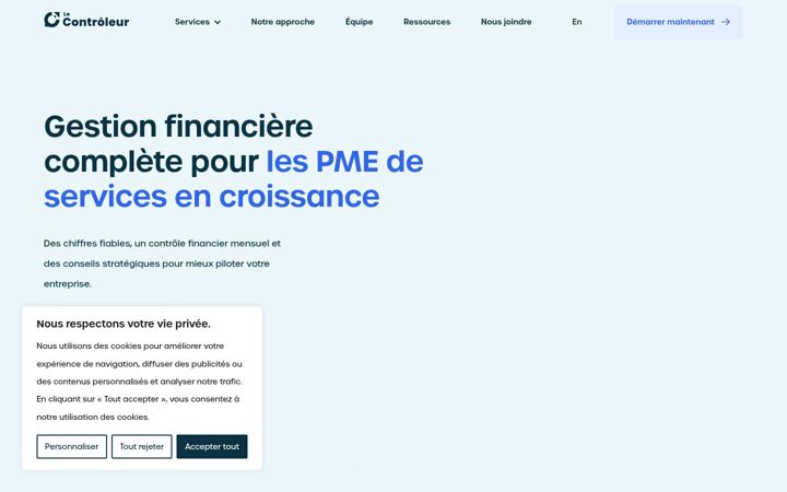 Screenshot von controleur.ca