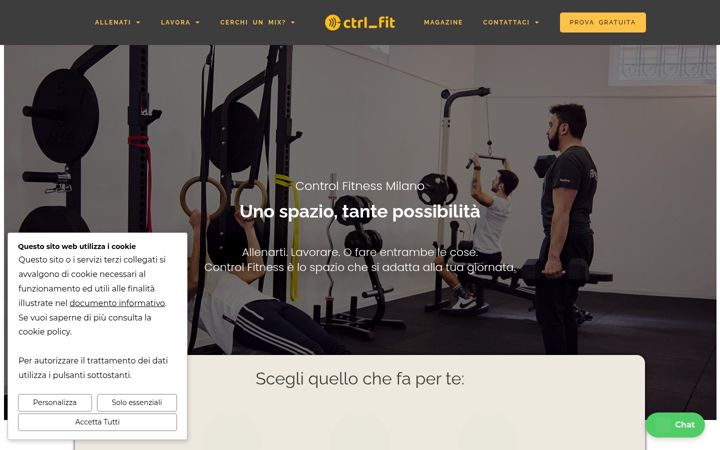 Screenshot of controlfitness.it