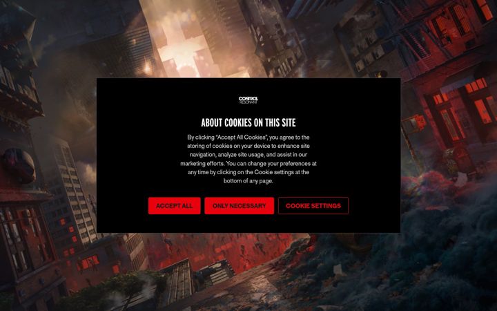 Screenshot of controlgame.com