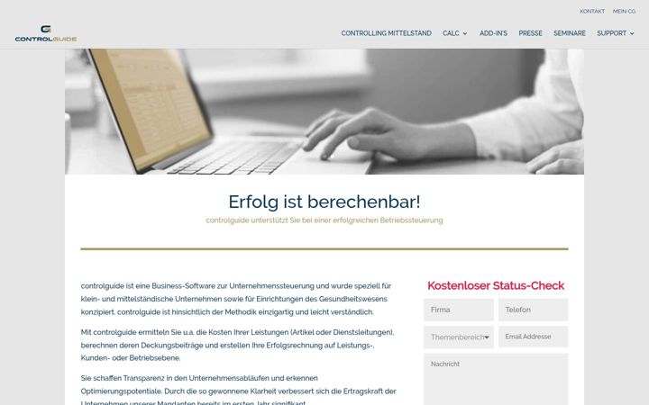 Screenshot of controlguide.de