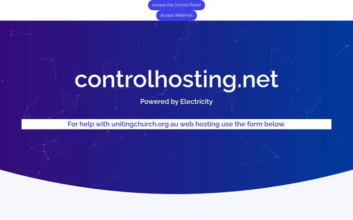 Screenshot ta' controlhosting.net
