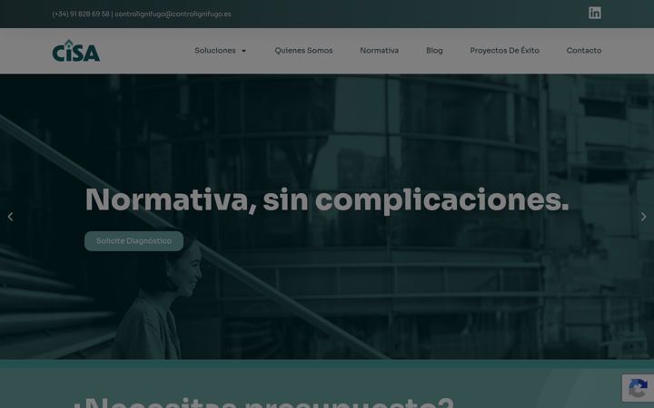 Screenshot of controlignifugo.es