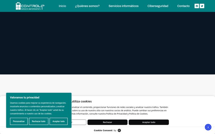 Screenshot of controlip.net