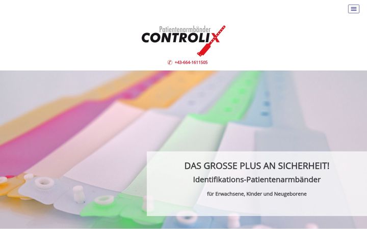 Screenshot of controlix.at