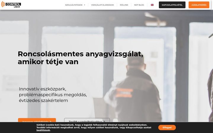 Screenshot of controllabor.hu
