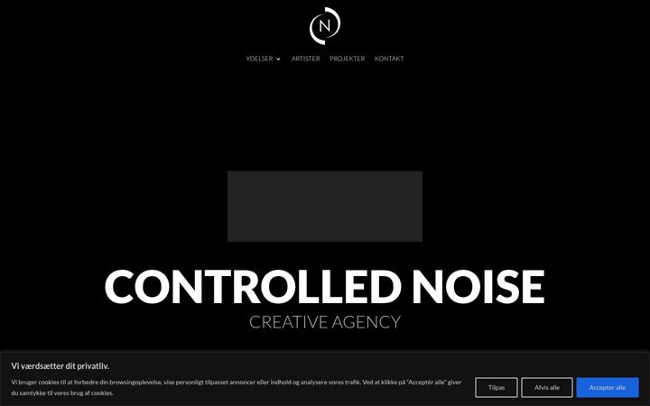 Screenshot of controllednoise.dk