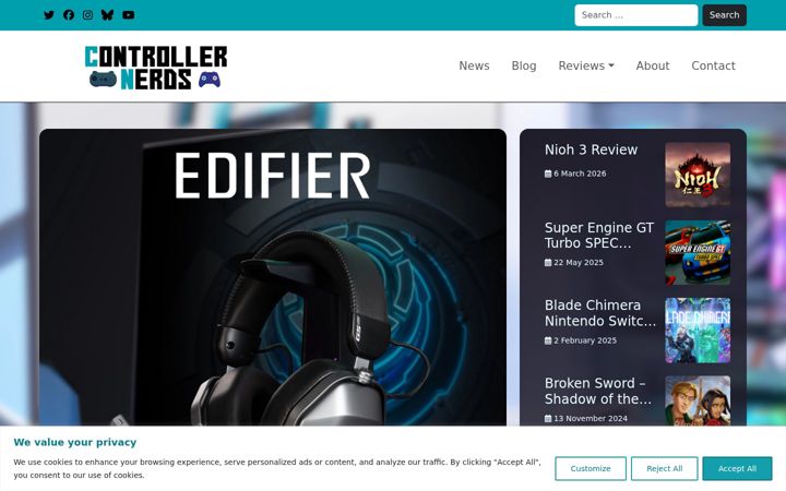 Screenshot of controllernerds.co.uk