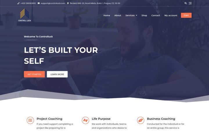 Screenshot of controlluck.com
