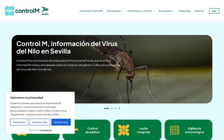 Screenshot of controlmdipusevilla.es