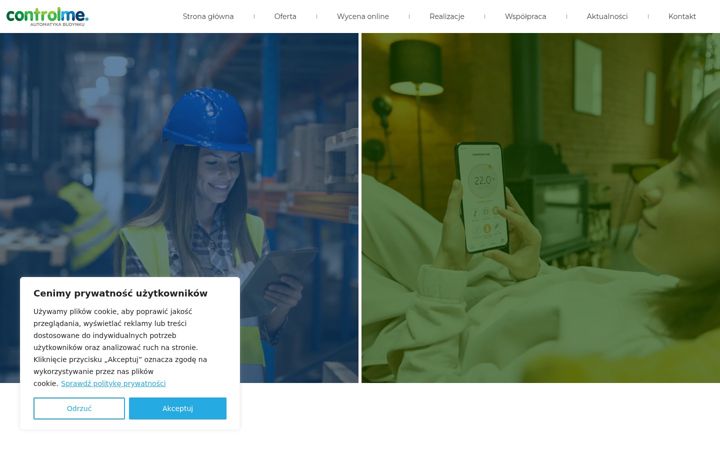 Screenshot of controlme.pl
