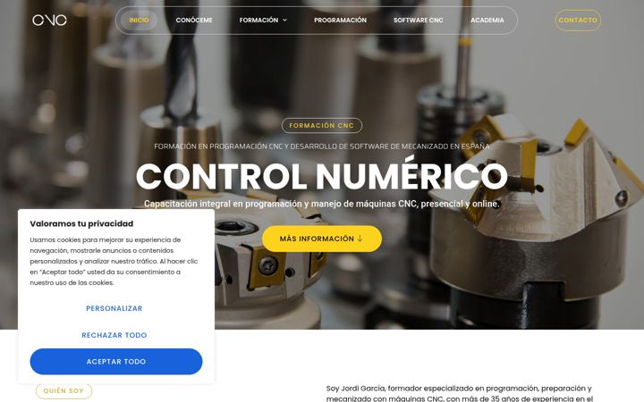 Capture d'écran de controlnumerico.es