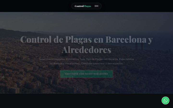 Screenshot of controlplagas.info