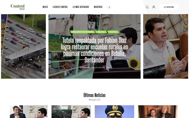 Screenshot of controlpopular.com