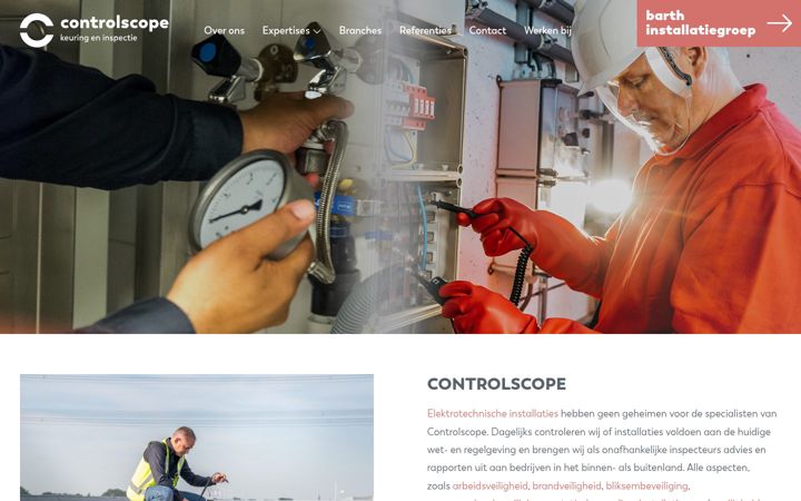 Skjermbilde av controlscope.nl