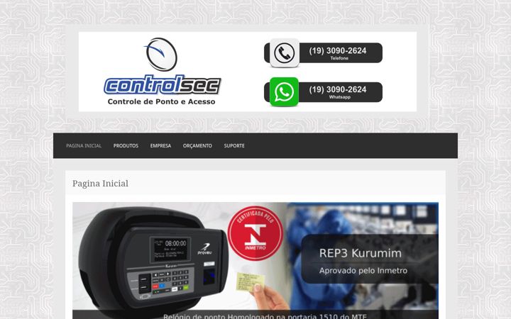 Screenshot of controlsec.net