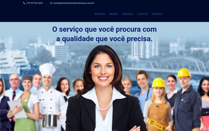 Screenshot di controlservterceirizacao.com.br