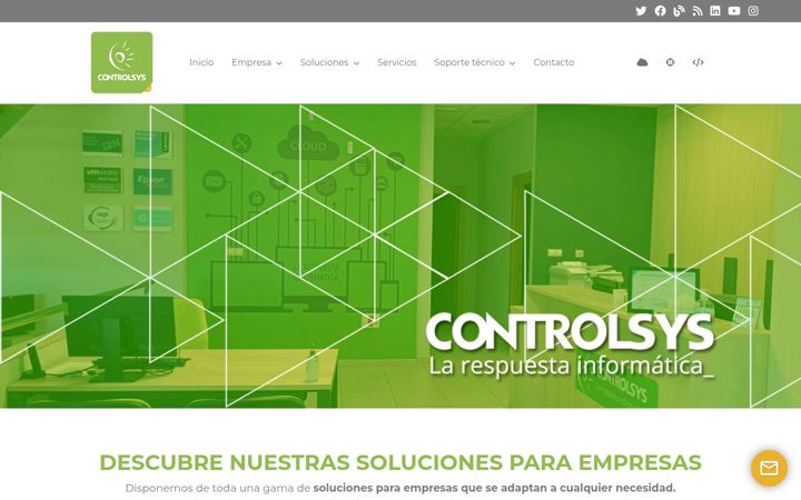 Screenshot of controlsys.es