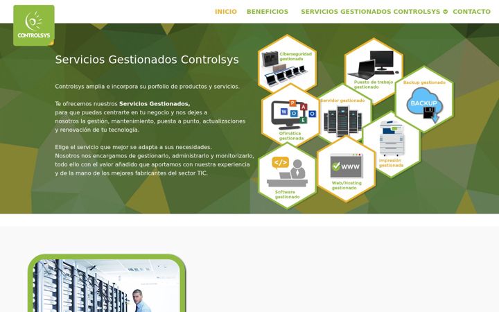 Screenshot of controlsys365.es