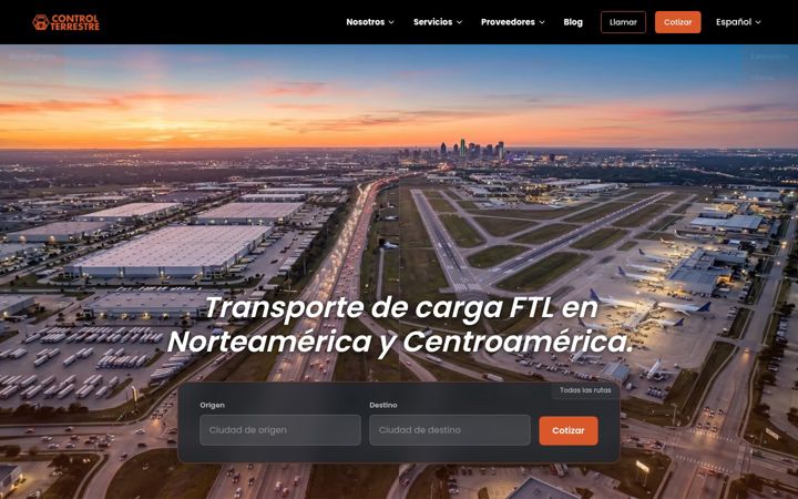 Screenshot of controlterrestre.com