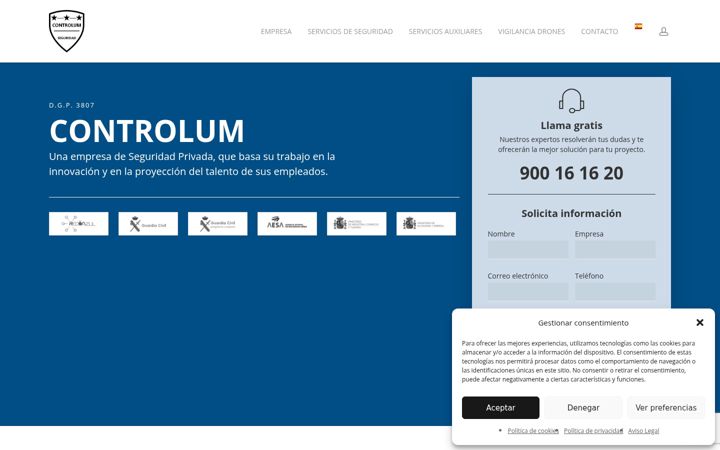 Screenshot of controlum.com