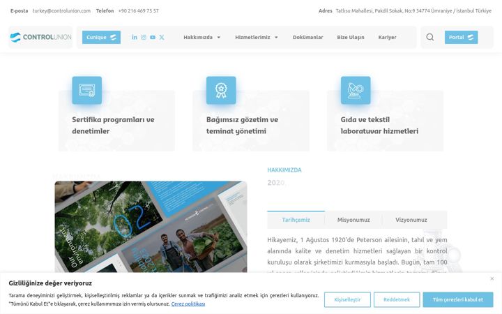 Skärmbild av controlunion.com.tr
