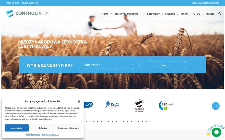 Screenshot of controlunion.pl