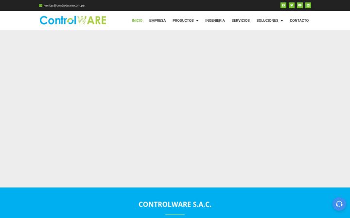 Screenshot of controlware.com.pe