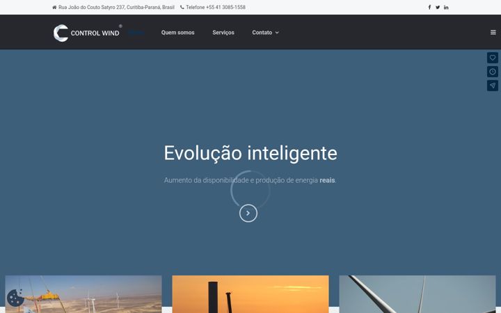 Screenshot of controlwindservice.com