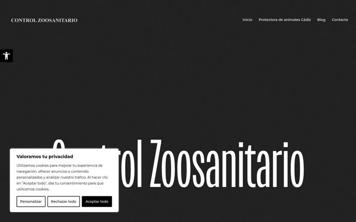 Screenshot of controlzoosanitario.es