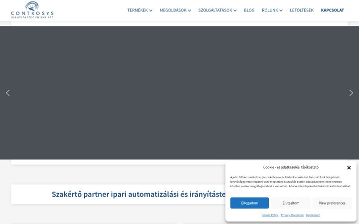Screenshot ta' controsys.hu
