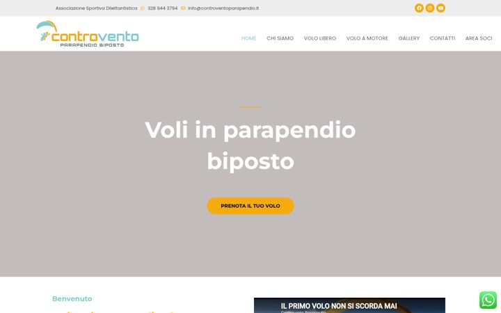 Screenshot of controventoparapendio.it