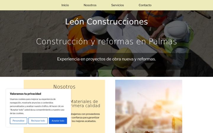 Screenshot of contrucciones-leon.es
