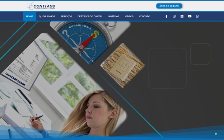 Screenshot di conttags.com.br
