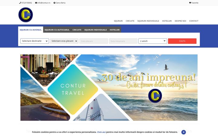 Screenshot of contur-travel.ro